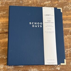 NWT The Paper Studio Blue School Days Scrapbook Album